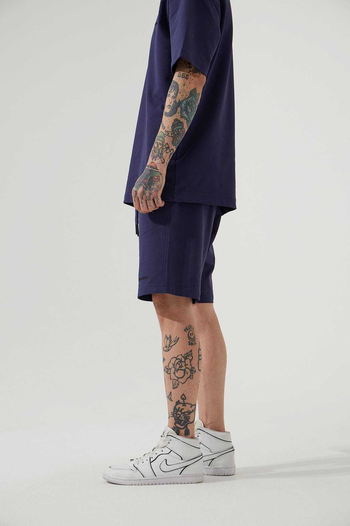 شلوارک ساده خاکستری مردانه