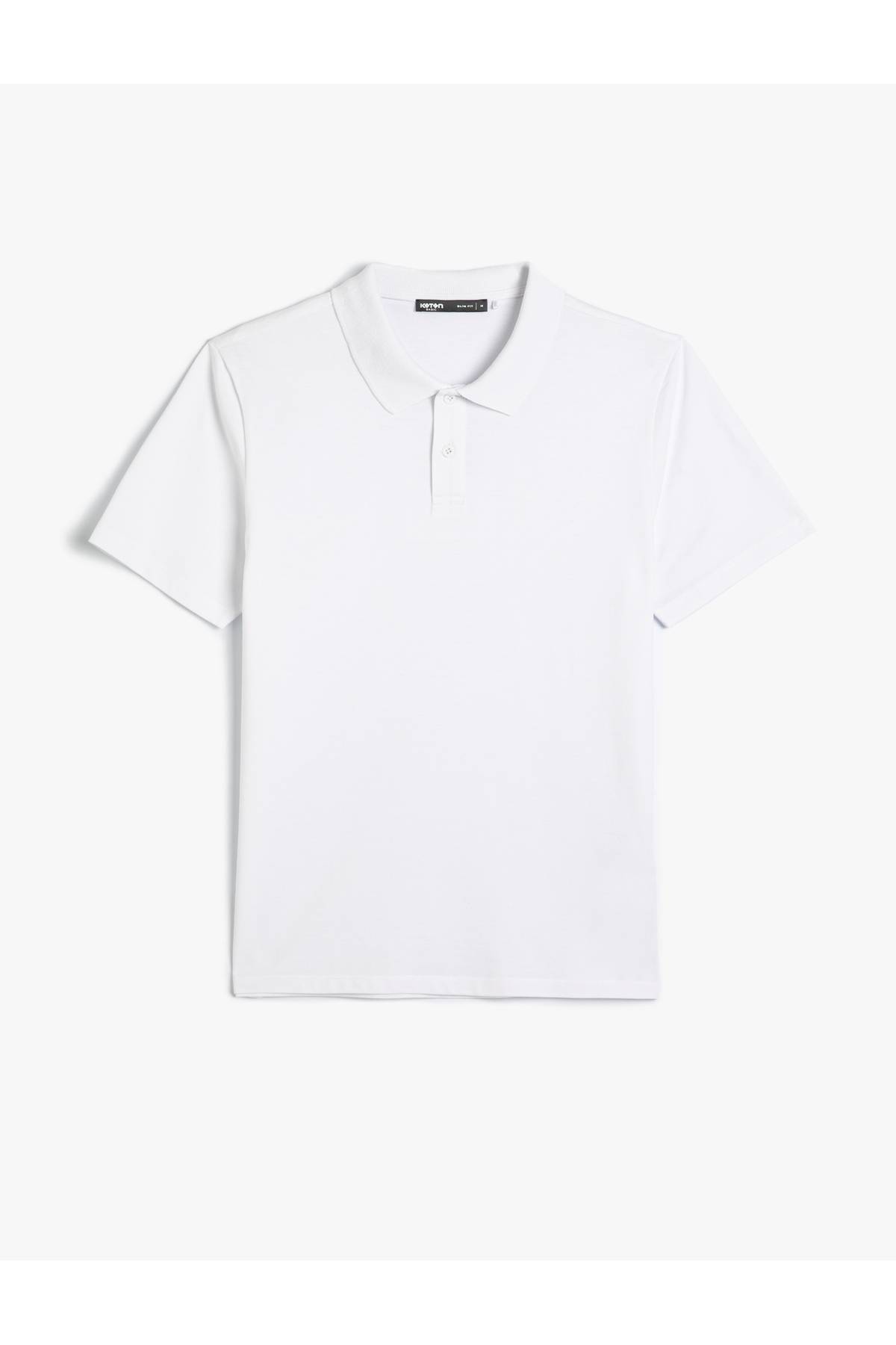 تیشرت یقه پولو آستین کوتاه دکمه دار باریک