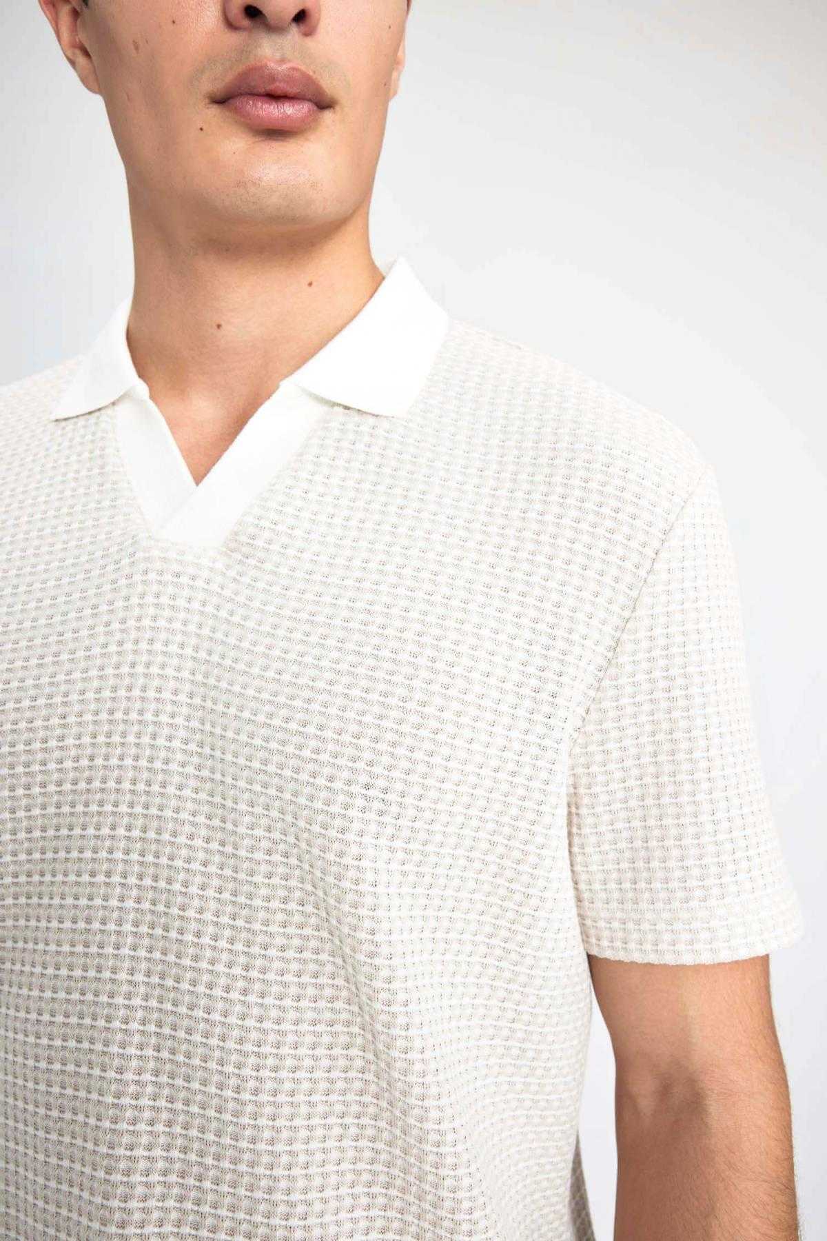 تیشرت پولو آستین کوتاه معمولی B6548ax24sp