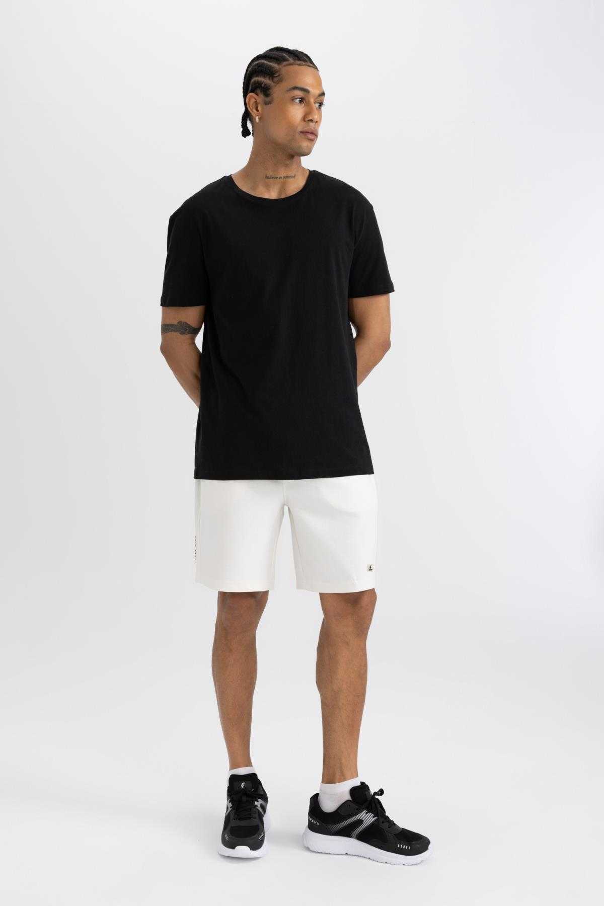 شورت پارچه ای غواصی پا کوتاه DeFactoFit