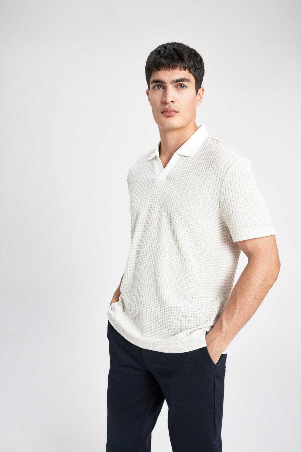 تیشرت پولو آستین کوتاه معمولی B6548ax24sp