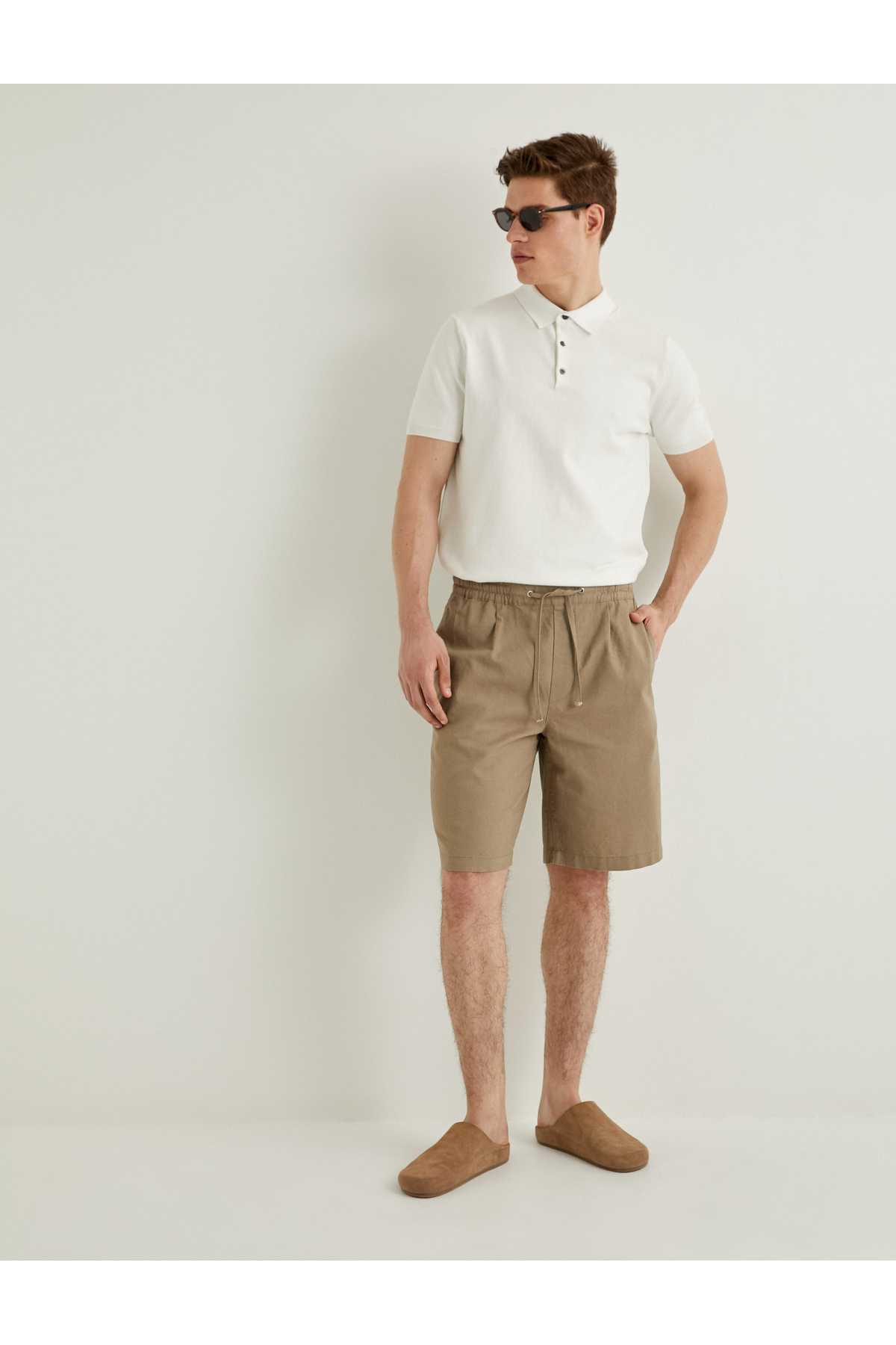 ژاکت بافتنی یقه پولو ژاکت آستین کوتاه