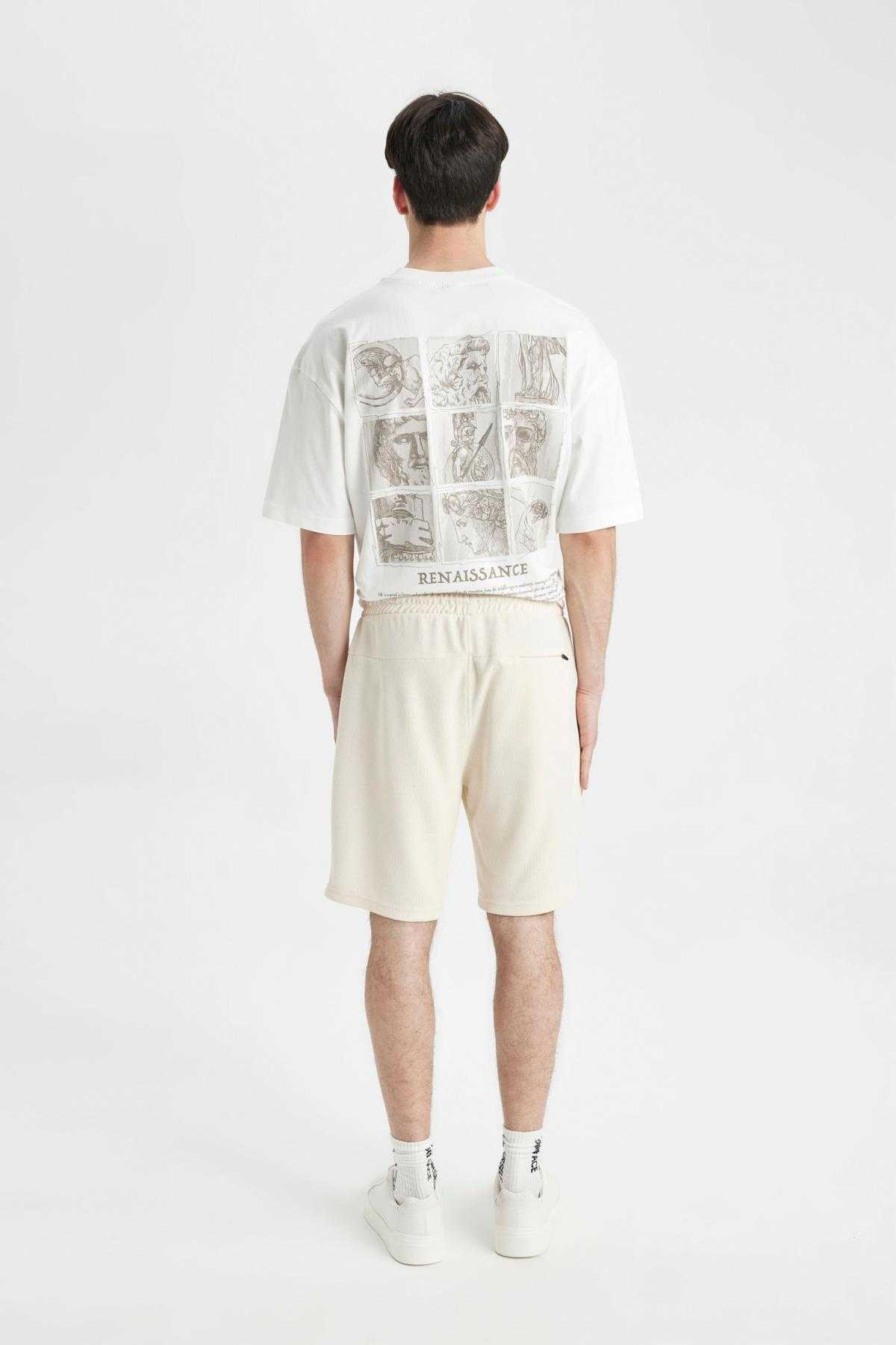 شلوارک ساق پای راست با تناسب منظم