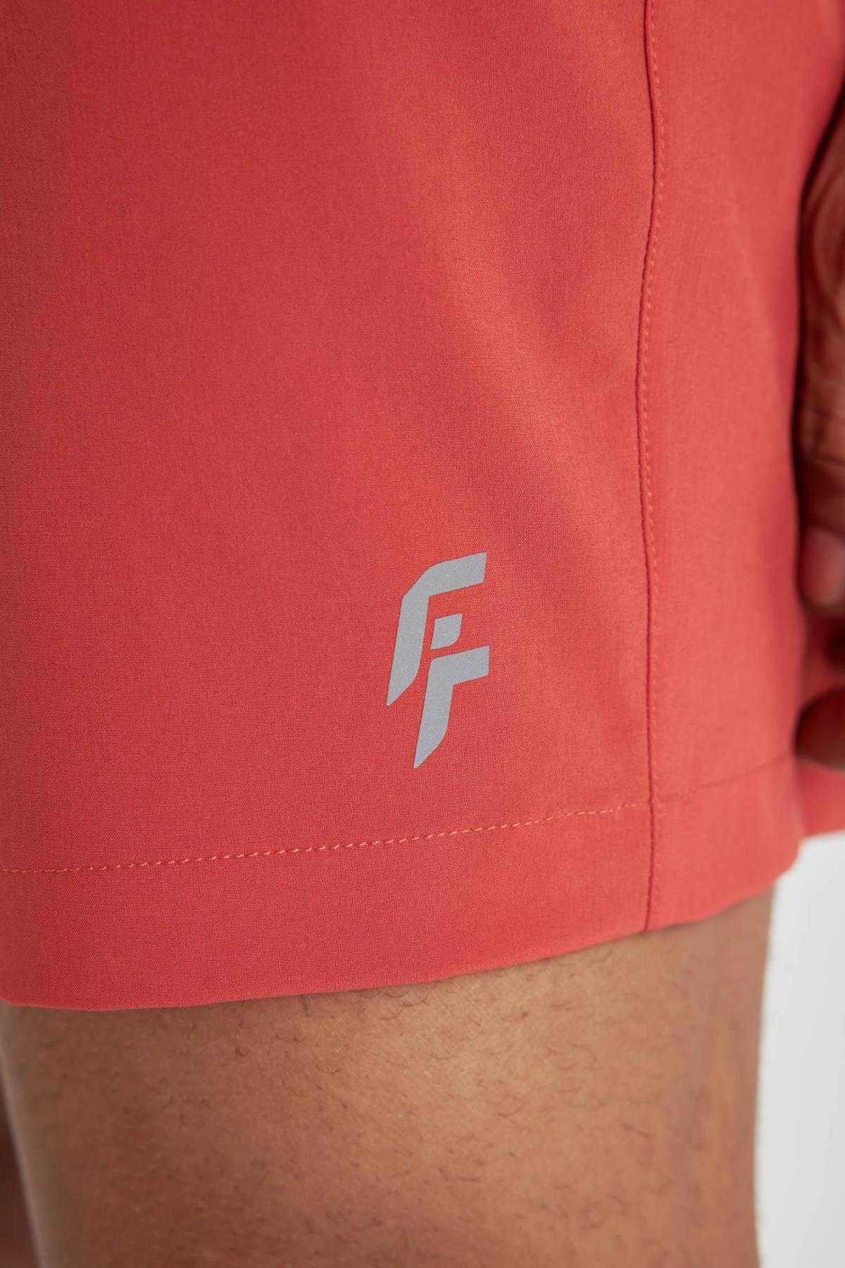 شورت شنای کوتاه بافت انعطاف پذیر چاپ شده DeFactoFit