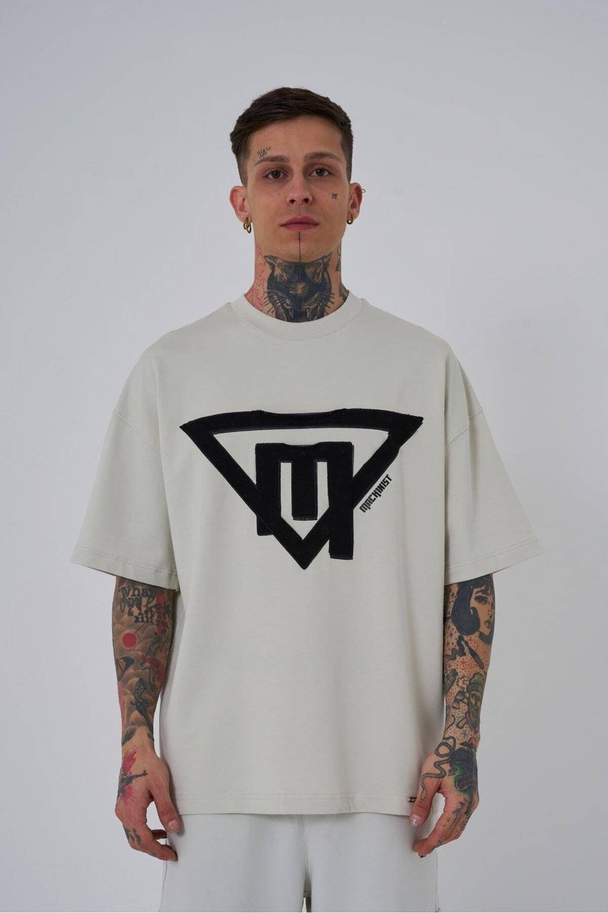 تیشرت مردانه سه گانه قهوه ای چاپ شده