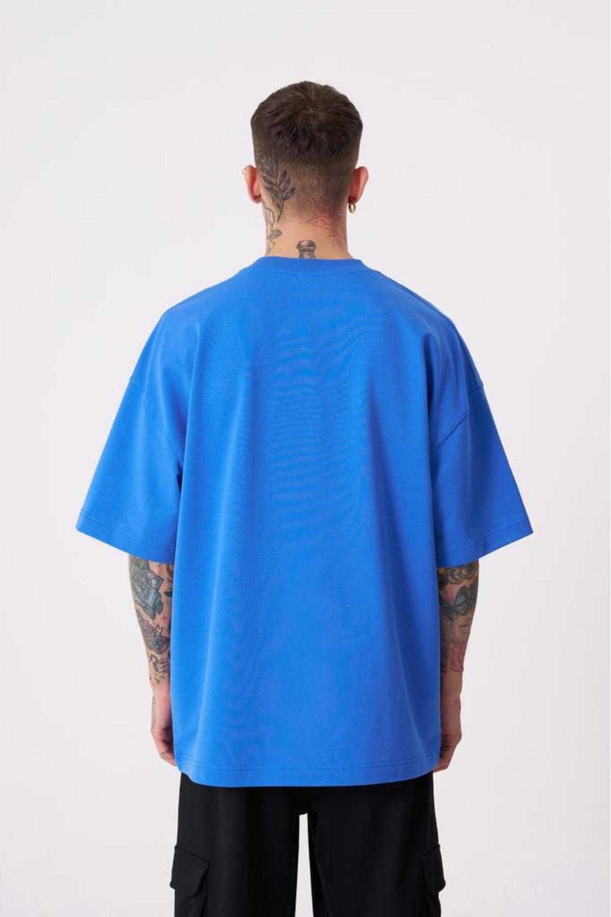 تیشرت مردانه بنفش با چاپ جرثقیل پرنده