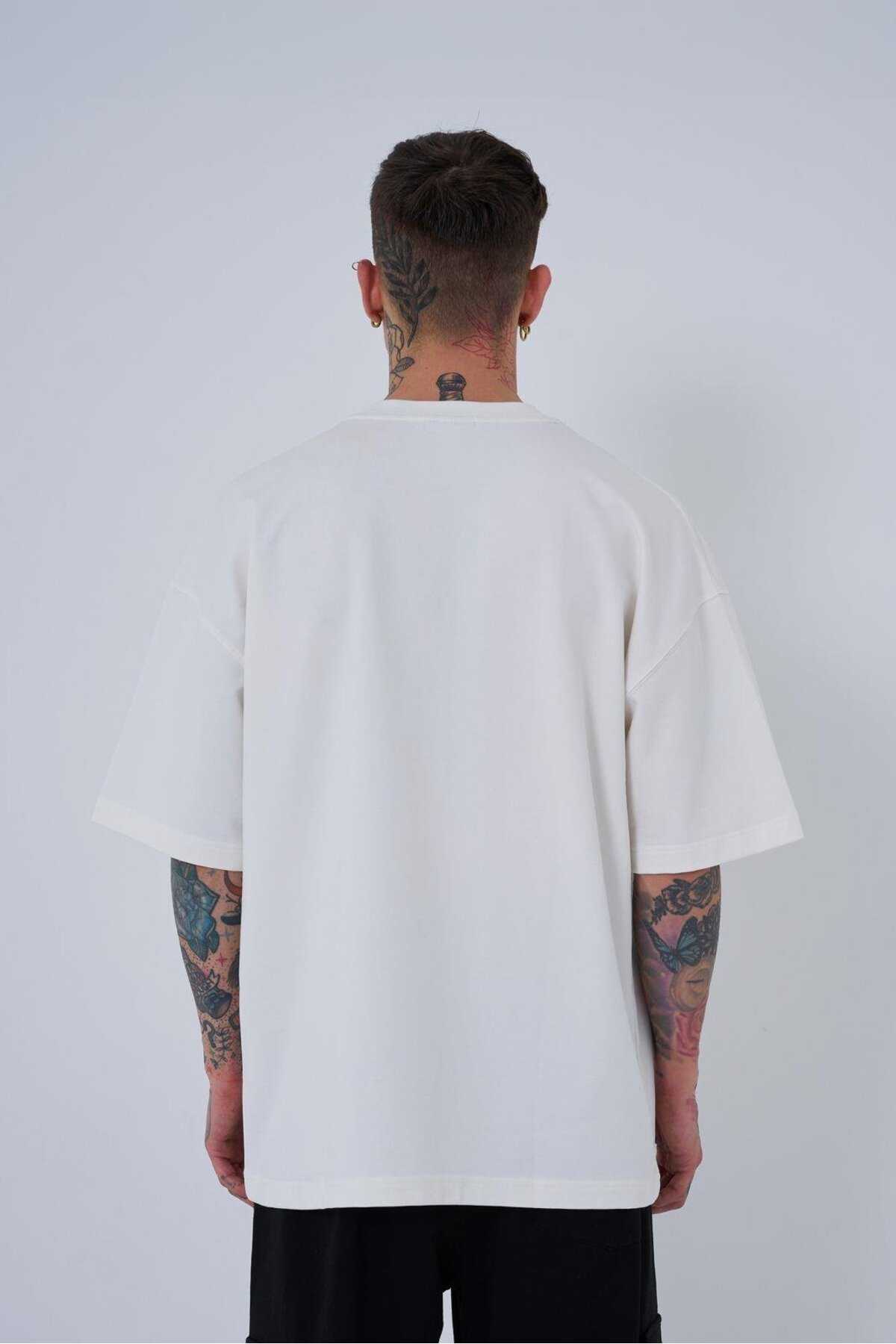 تیشرت مردانه سه گانه قهوه ای چاپ شده