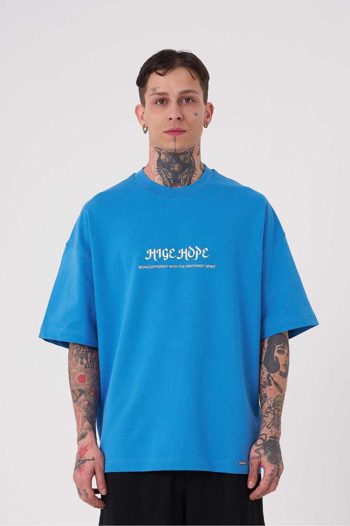 تیشرت اکرو سایز بزرگ مردانه چاپ High Hope