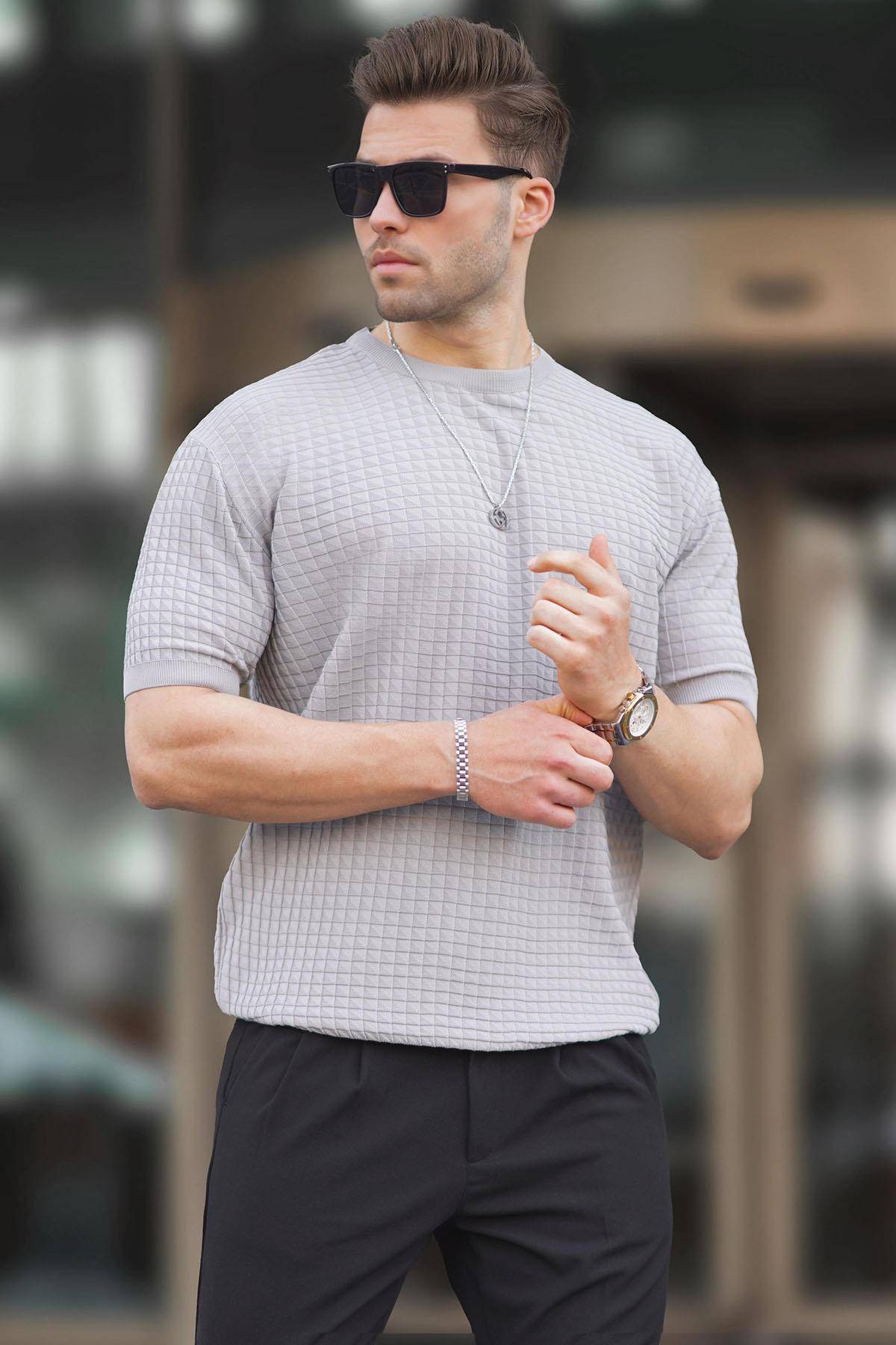 تیشرت مردانه خاکی