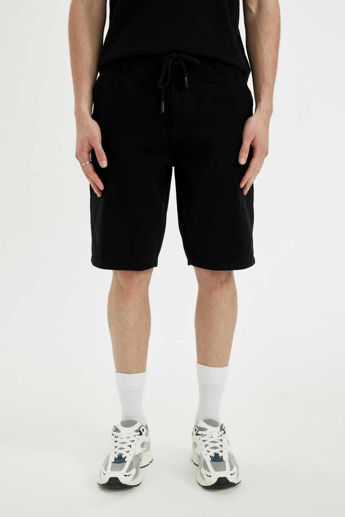 گاباردین برمودای پای راست منظم فیت