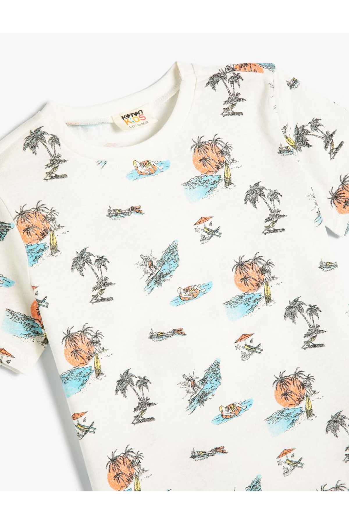 تیشرت سفید پسرانه - 4skb10303tk