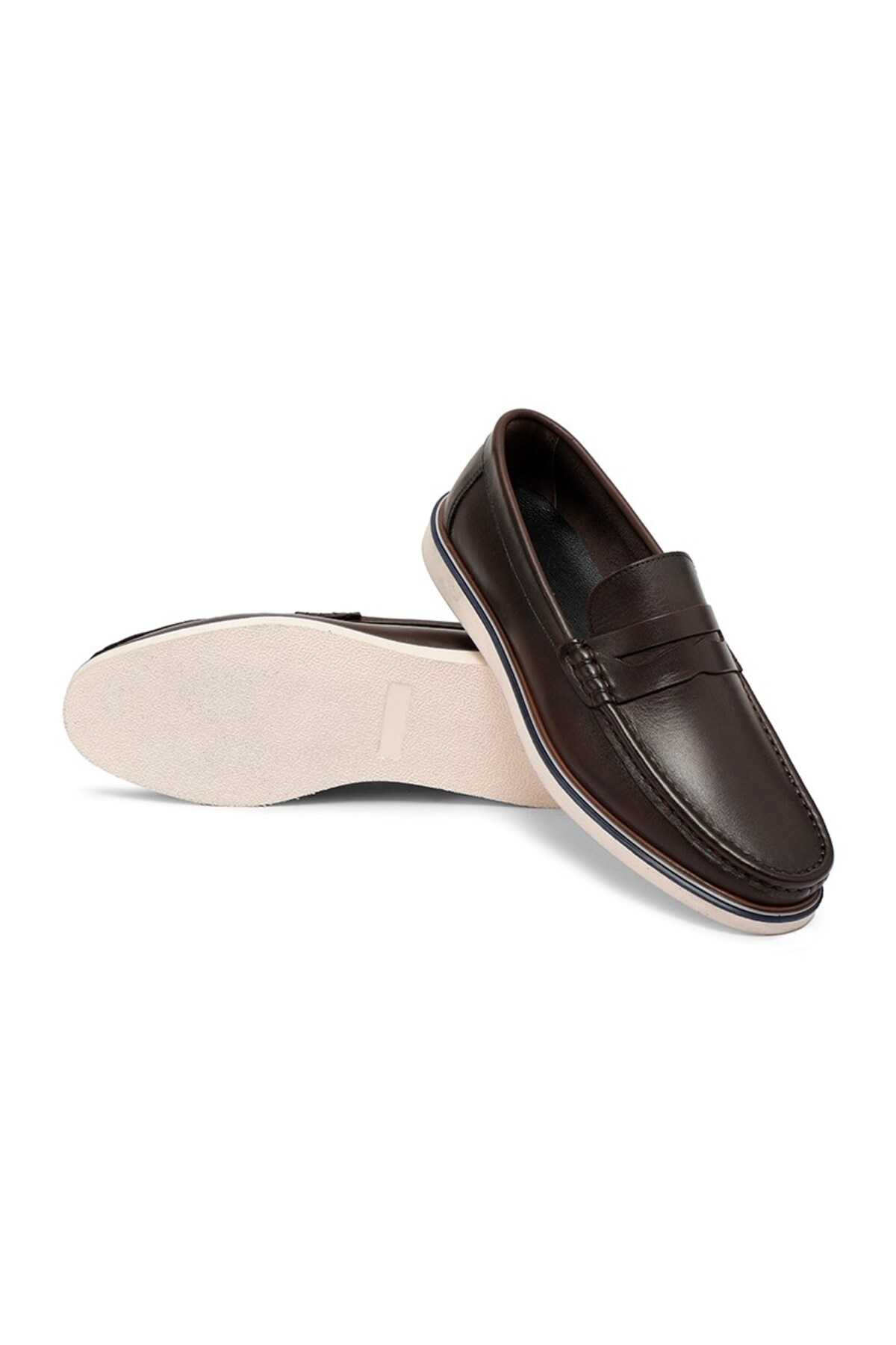 کفش راحتی مردانه چرم اصل ویتوریا کفش لوفر