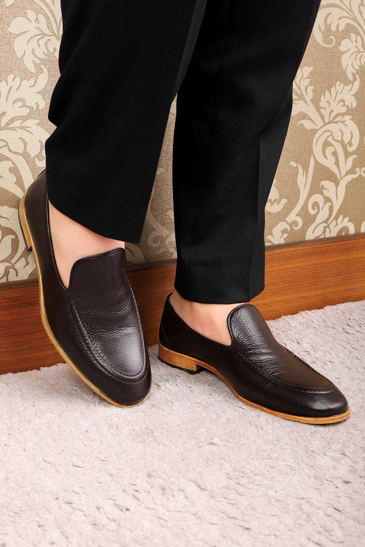 کفش کلاسیک مردانه چرم اصل فلاویا، کفش کلاسیک لوفر