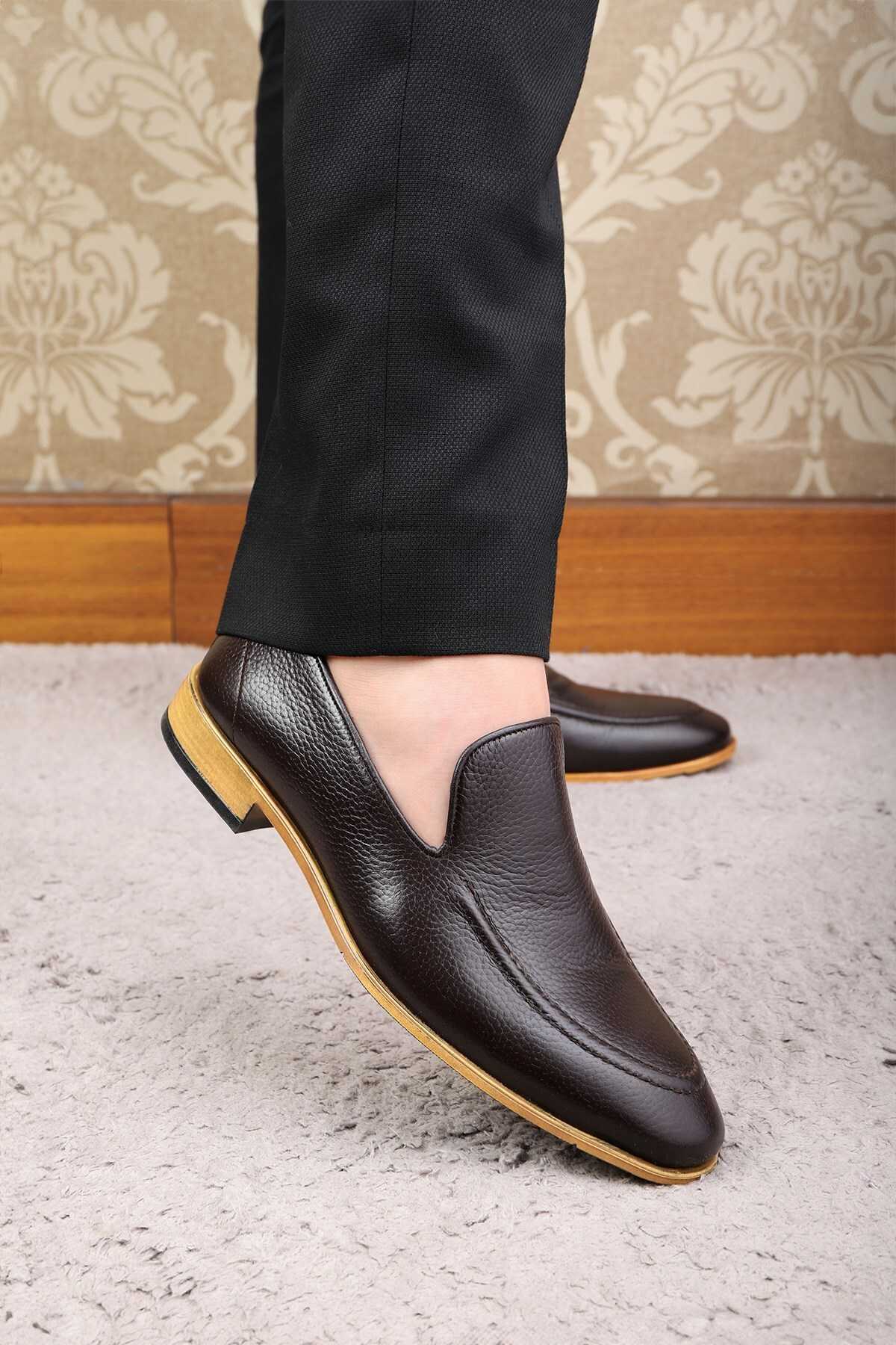 کفش کلاسیک مردانه چرم اصل فلاویا، کفش کلاسیک لوفر