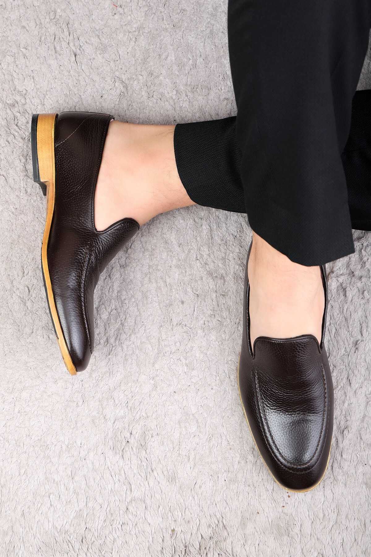 کفش کلاسیک مردانه چرم اصل فلاویا، کفش کلاسیک لوفر