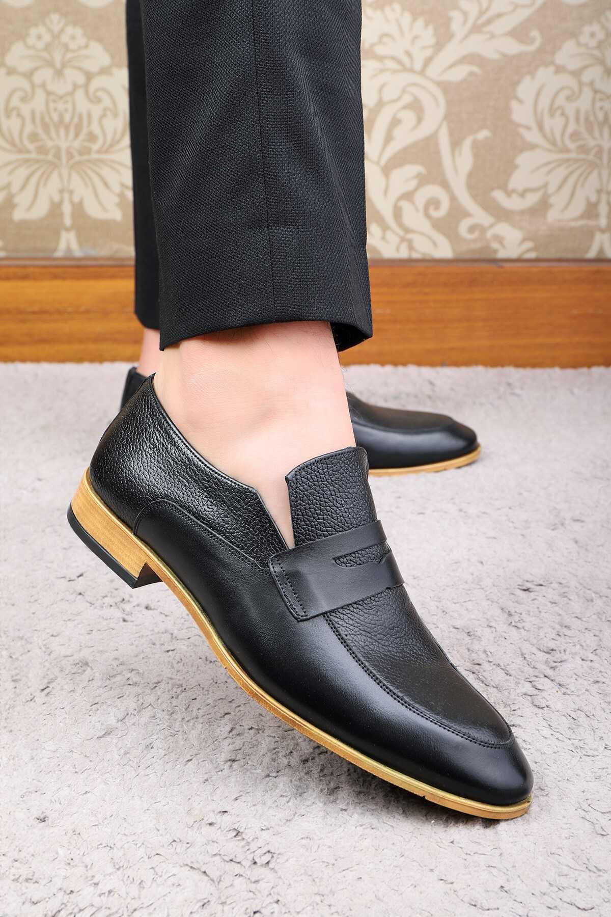 کفش کلاسیک مردانه چرم اصل Milazzo، کفش کلاسیک لوفر