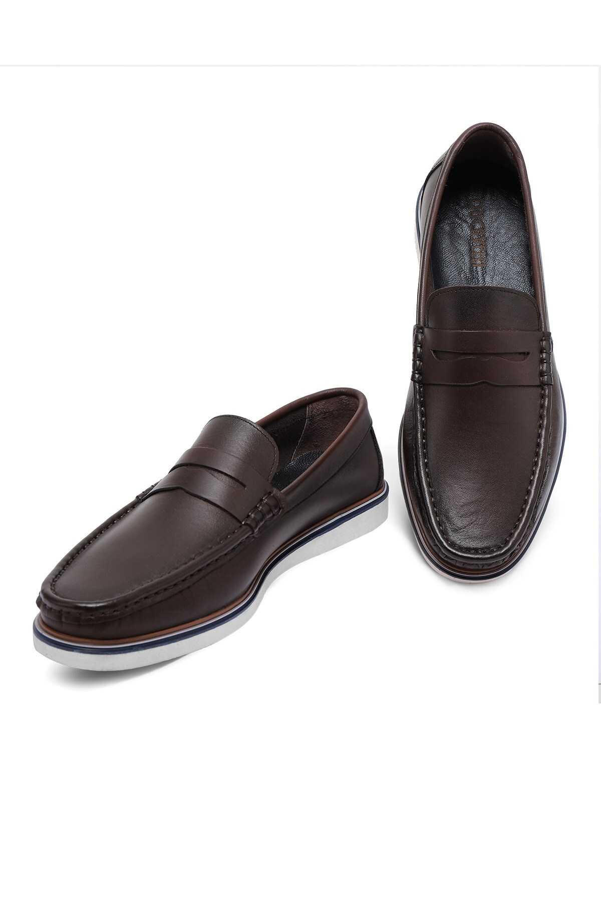 کفش راحتی مردانه چرم اصل ویتوریا کفش لوفر