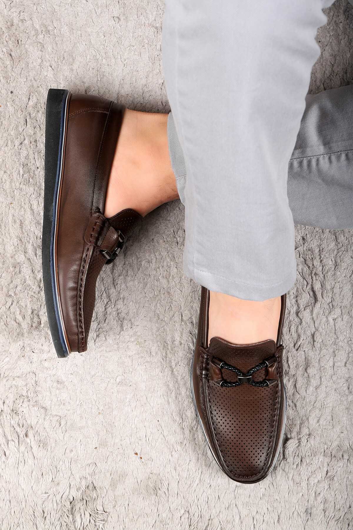 کفش راحتی مردانه چرم اصل Gela کفش لوفر