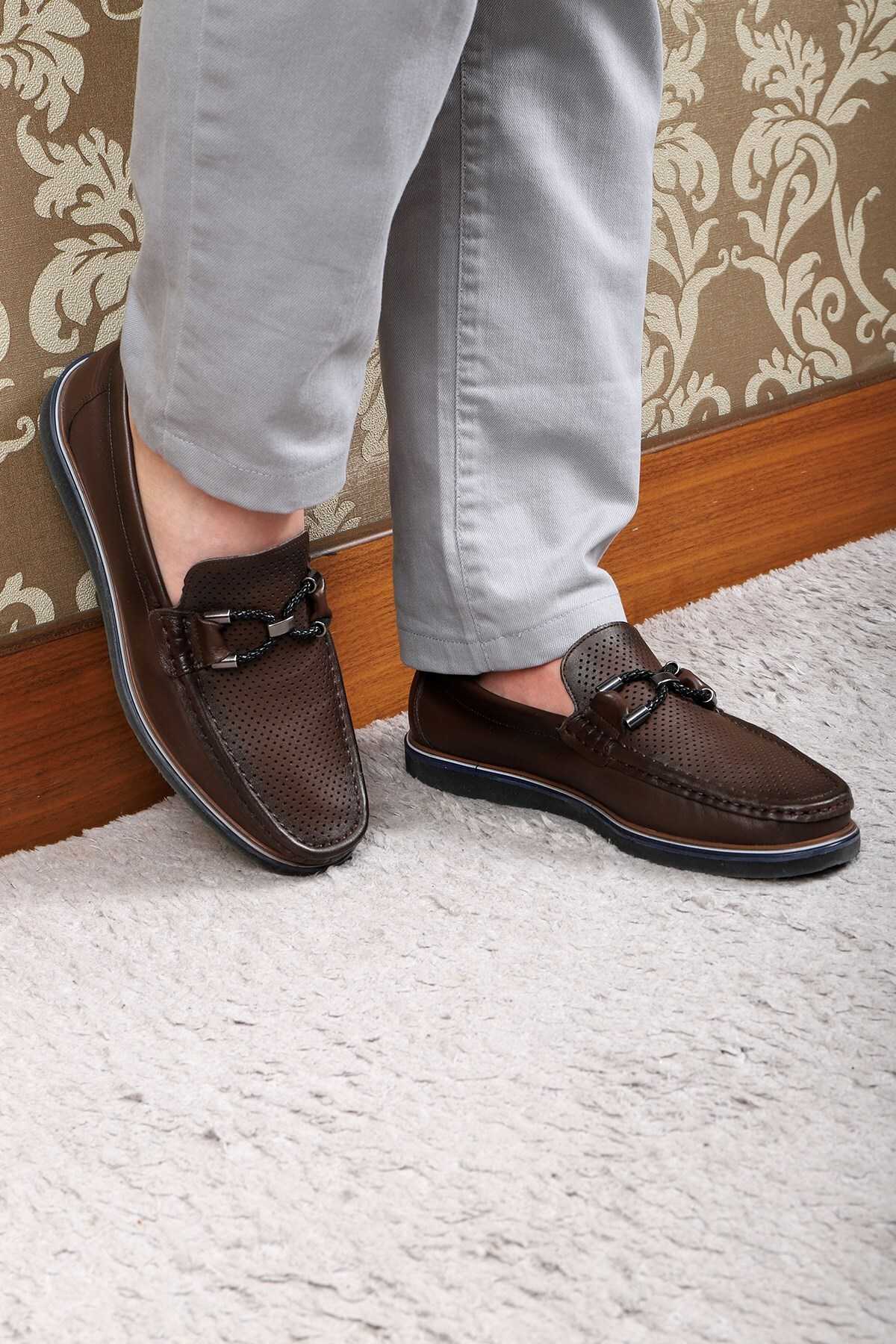 کفش راحتی مردانه چرم اصل Gela کفش لوفر