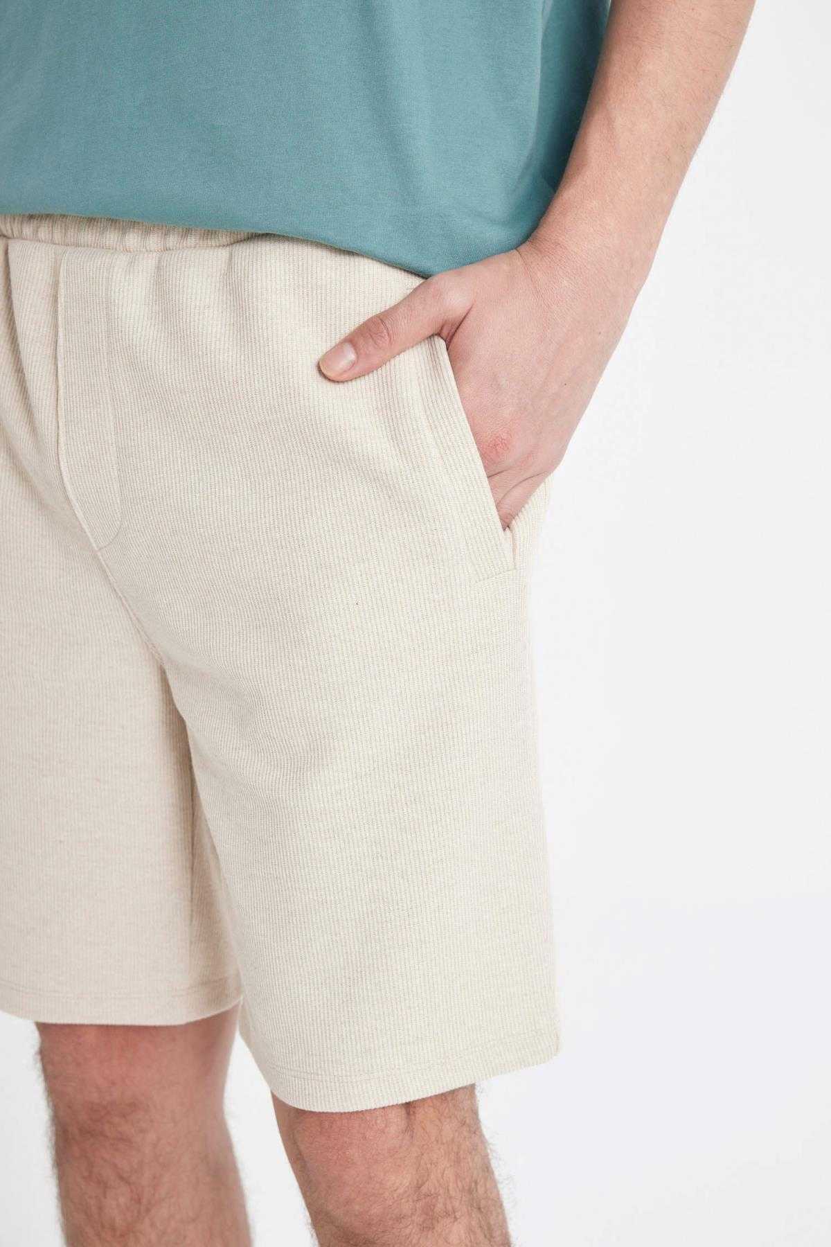 شورت پارچه ای سلانیک با تناسب معمولی