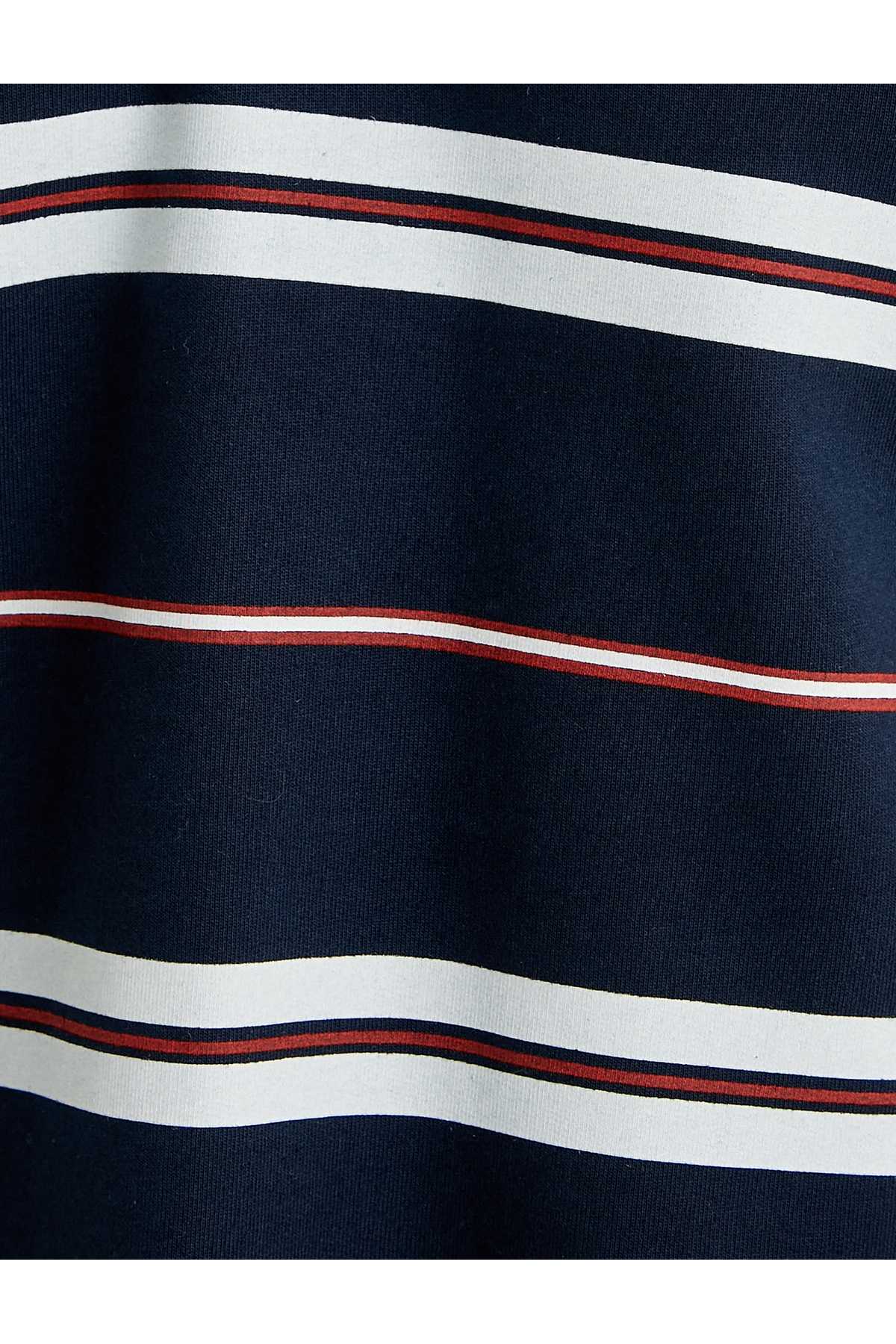 تیشرت یقه پولو آستین کوتاه دکمه دار نخی