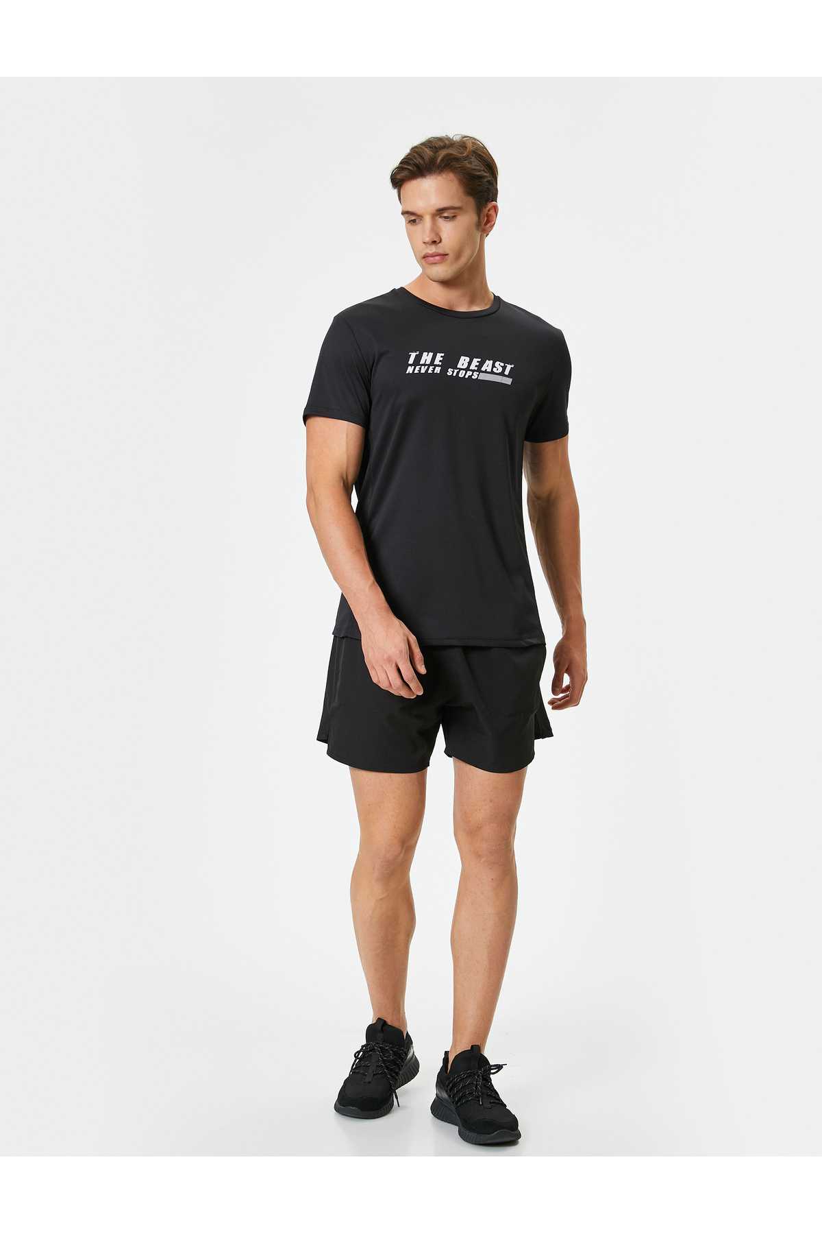 شورت اسپرت کوتاه با بند کمری و جیب