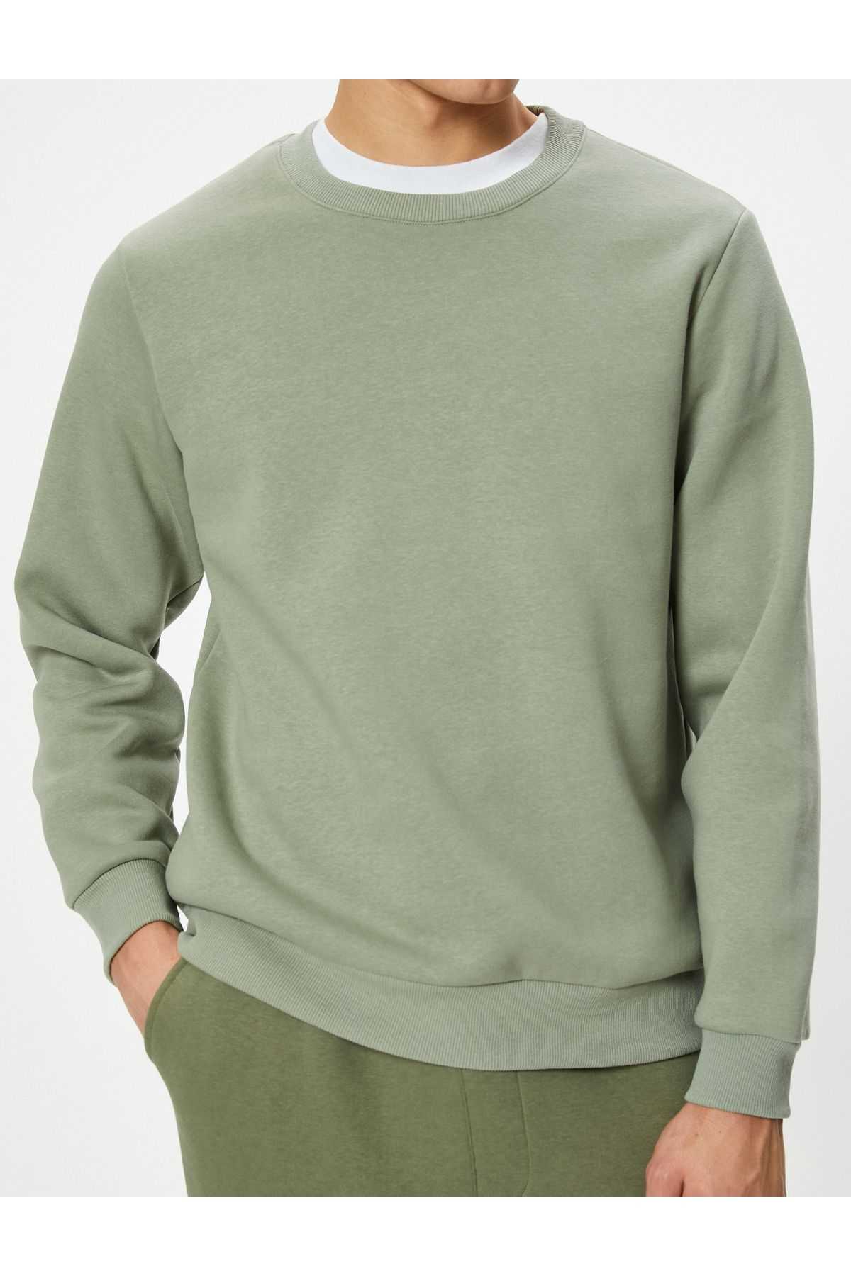 سویشرت آستین بلند یقه خدمه