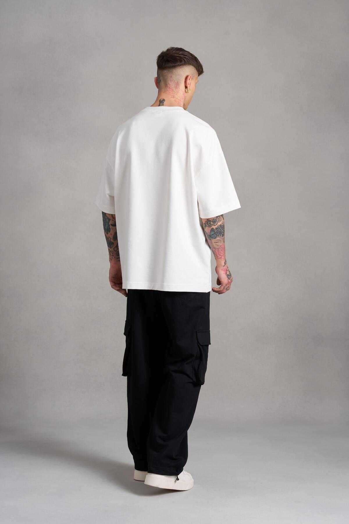 تیشرت مردانه بنفش چاپ شده Mch Mahhong