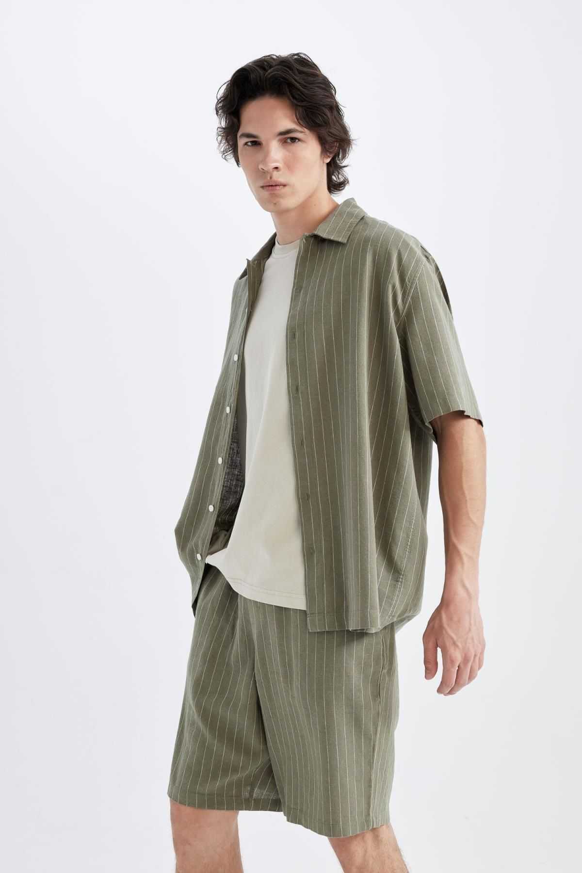 شورت برمودا ترکیبی ریلکس فیت