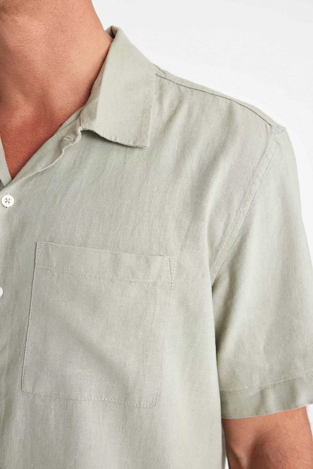 پیراهن آستین کوتاه یقه پولو ریلکس فیت