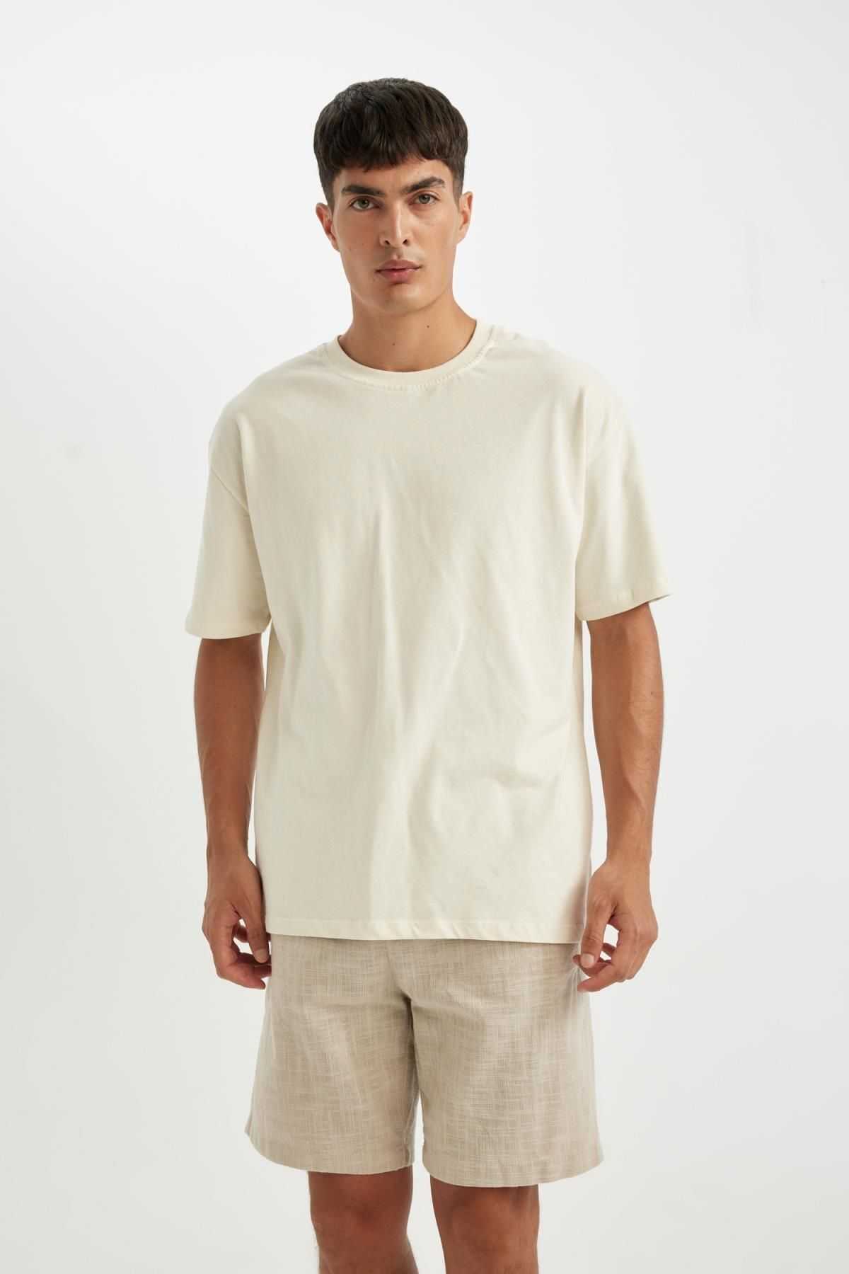 شلوارک برمودای نخی Relax Fit