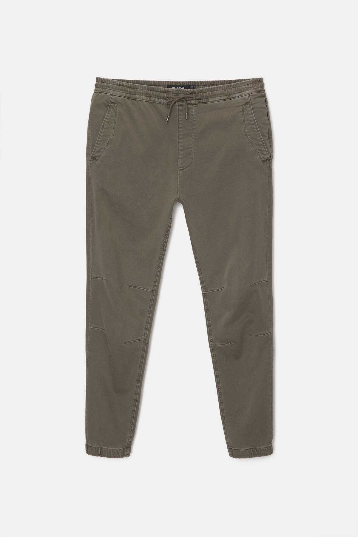 شلوار دودی بافتنی نرم