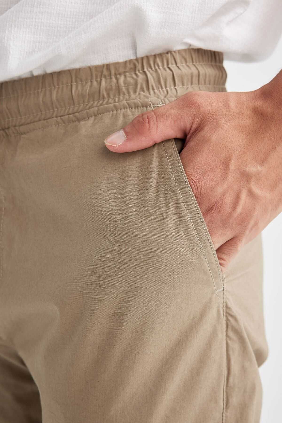 شلوار نخی الاستیک Leg Jogger D7782ax24au