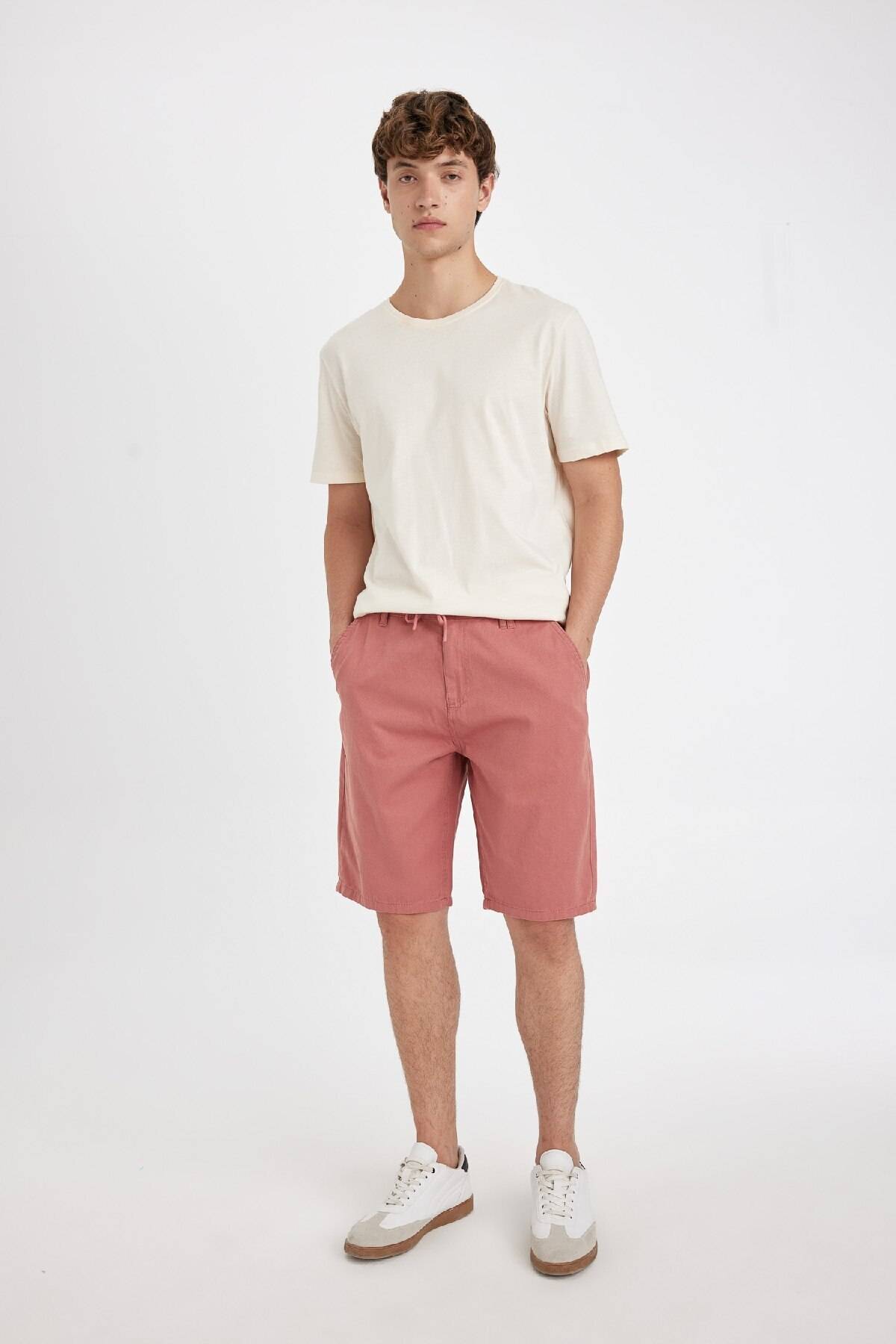 گاباردین برمودای پای راست منظم فیت