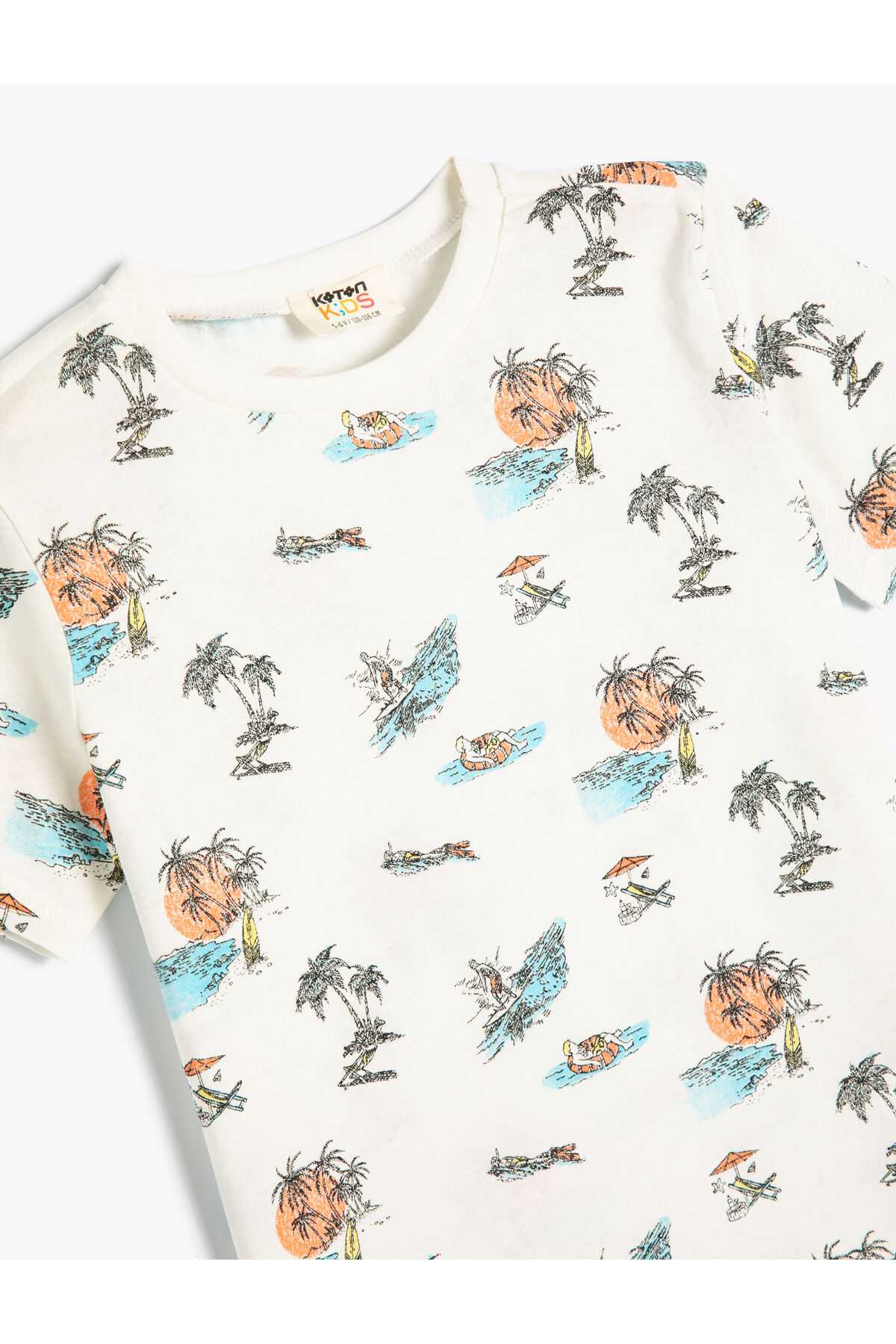 تیشرت سفید پسرانه - 4skb10303tk