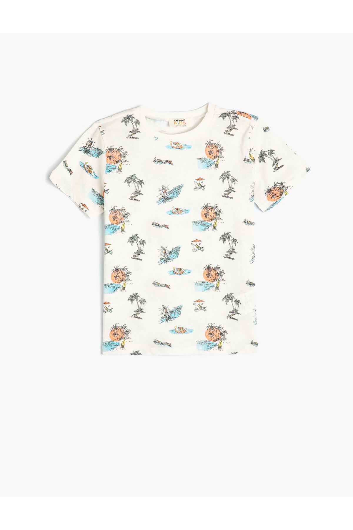 تیشرت سفید پسرانه - 4skb10303tk