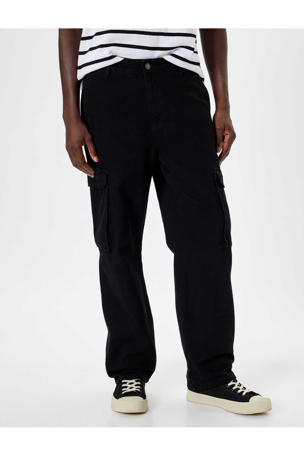 جیب شلوار جین پنبه ای دقیق جیب