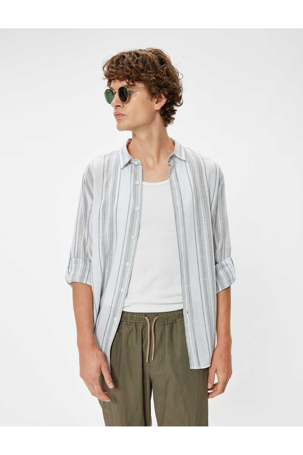 پیراهن پایه آستین بلند نخی