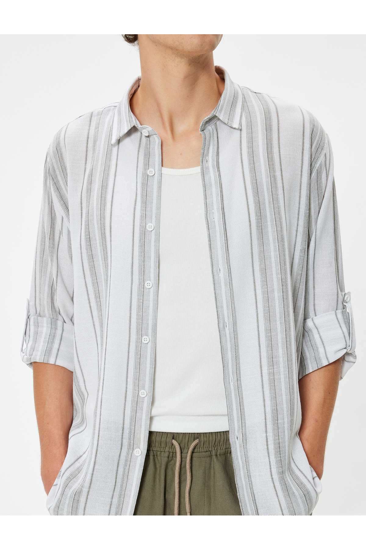 پیراهن پایه آستین بلند نخی