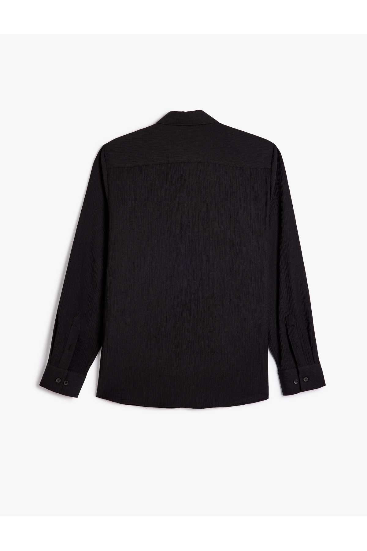 پیراهن آستین بلند با بافت نخی