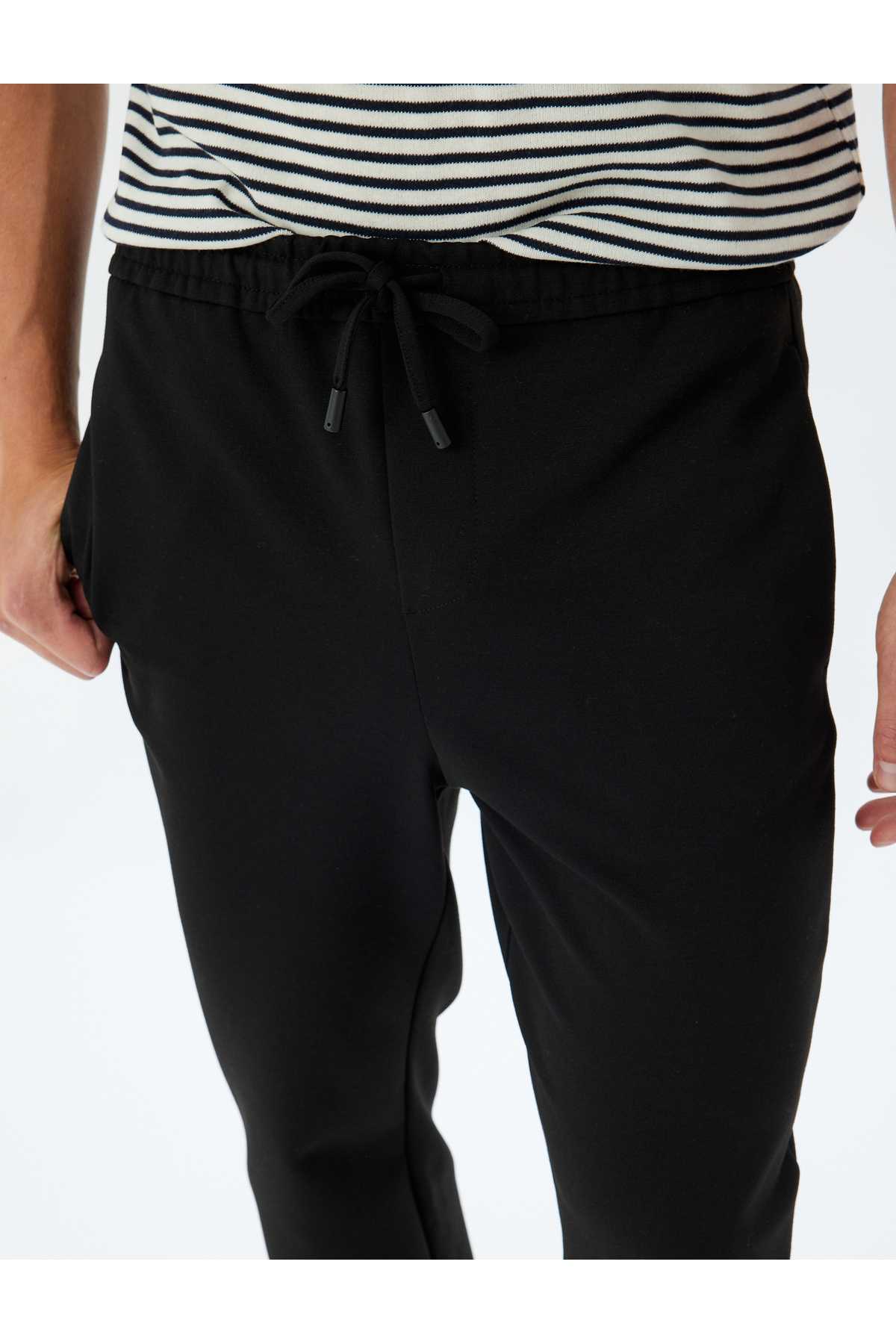 شلوار کمری توری با جزئیات جیب