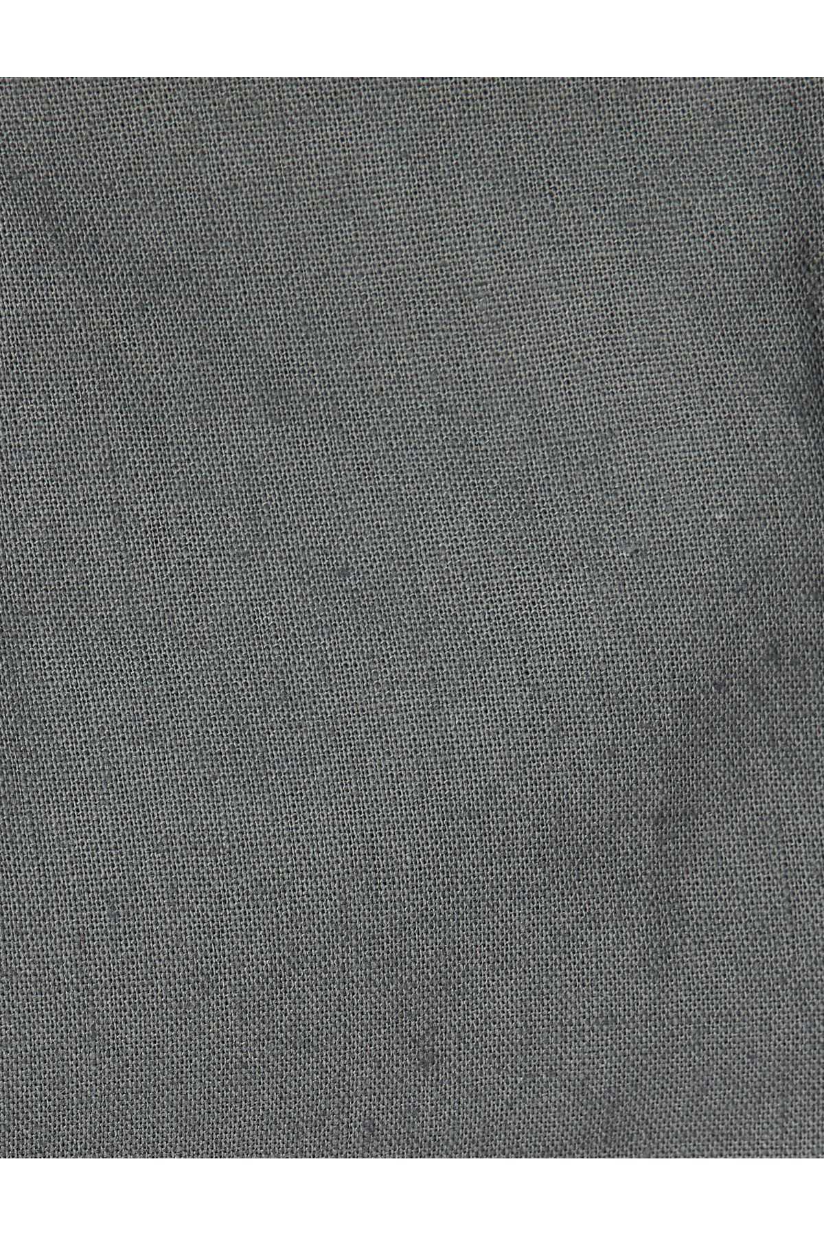 شلوارک ترکیبی کتانی برمودا چینو با جزئیات جیبی