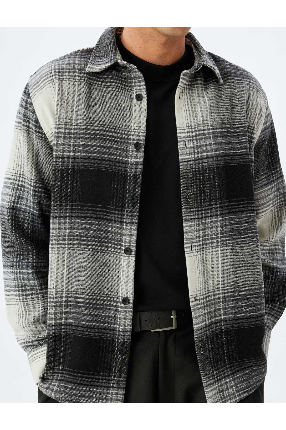 ترکیب پنبه آستین بلند پیراهن چوب جک