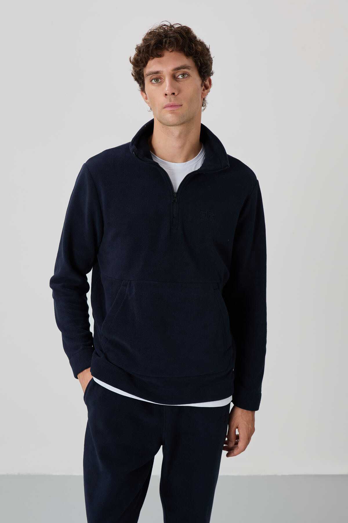 لباس ورزشی مردانه Carol Black Fleece - 85226