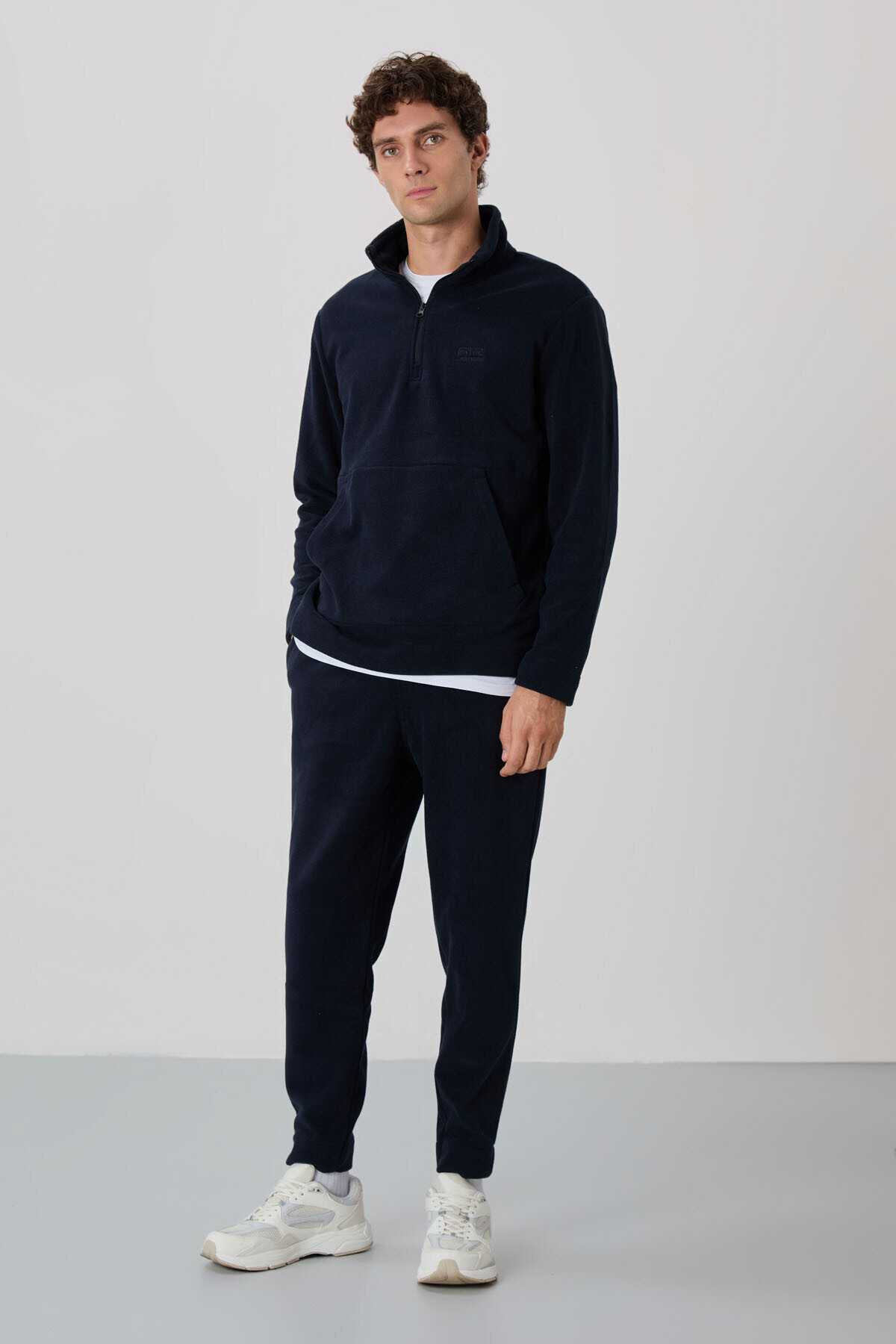 لباس ورزشی مردانه Carol Black Fleece - 85226