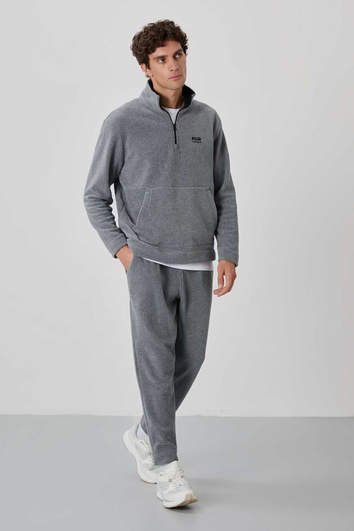 لباس ورزشی مردانه Carol Black Fleece - 85226