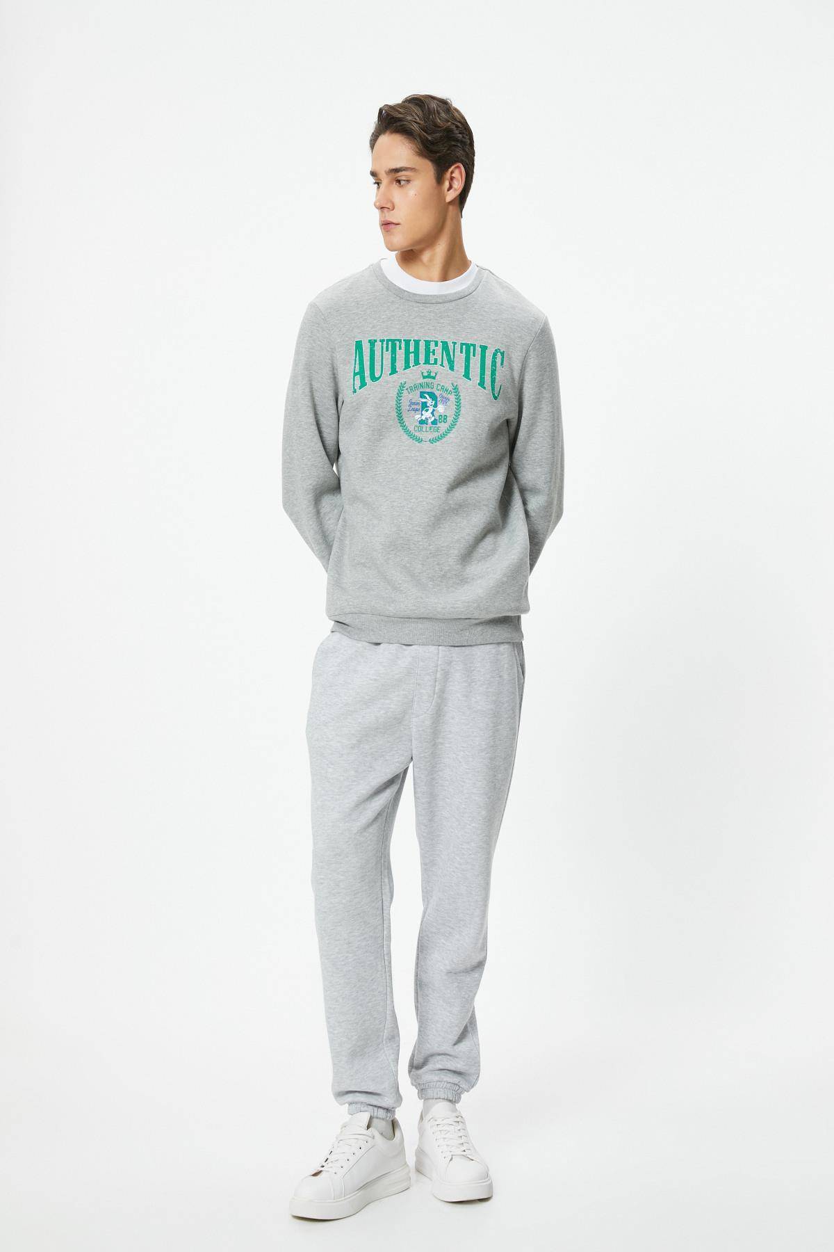 شلوار ورزشی Jogger با دور کمر توری و جزئیات جیب