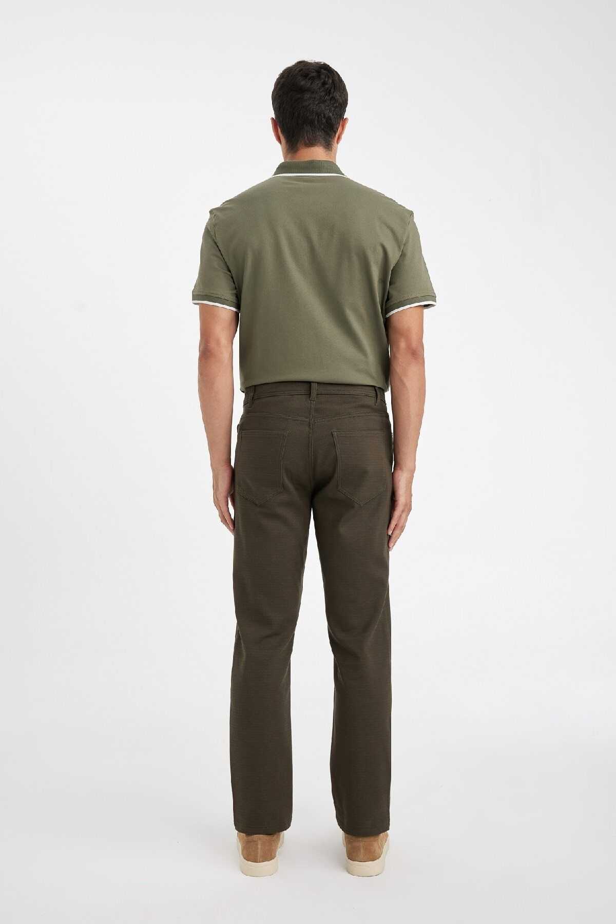 شلوار ساده با جیب های راست