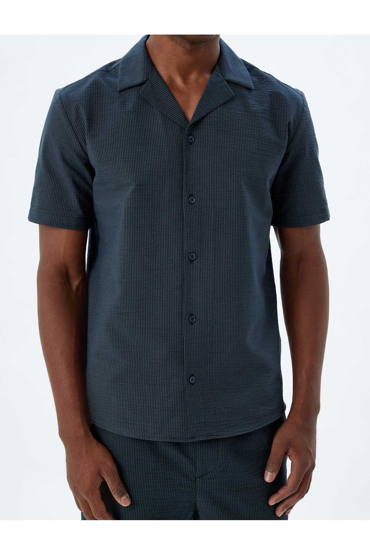پیراهن آستین کوتاه نخی بافت پایه