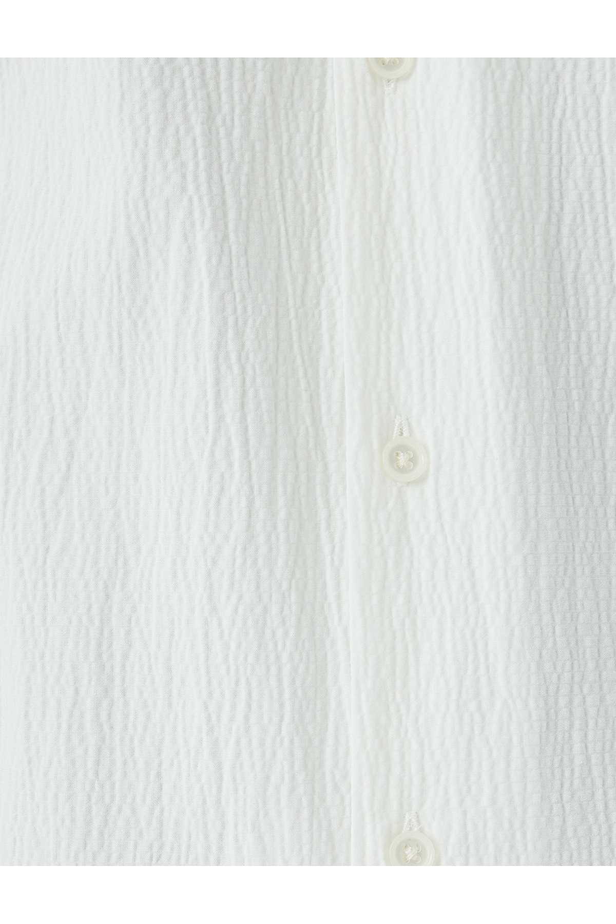 پیراهن آستین کوتاه نخی بافت پایه